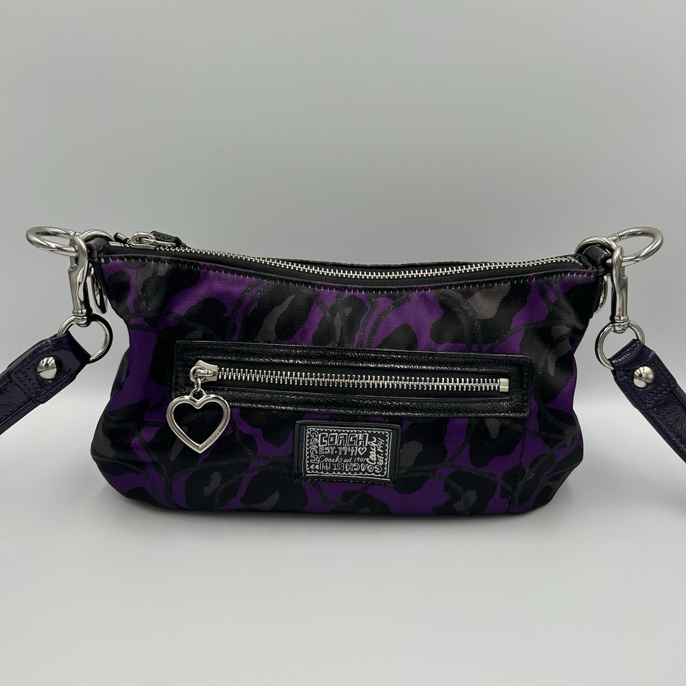 Coach Daisy Ocelot Purple Demi Hobo # H1281-F20024